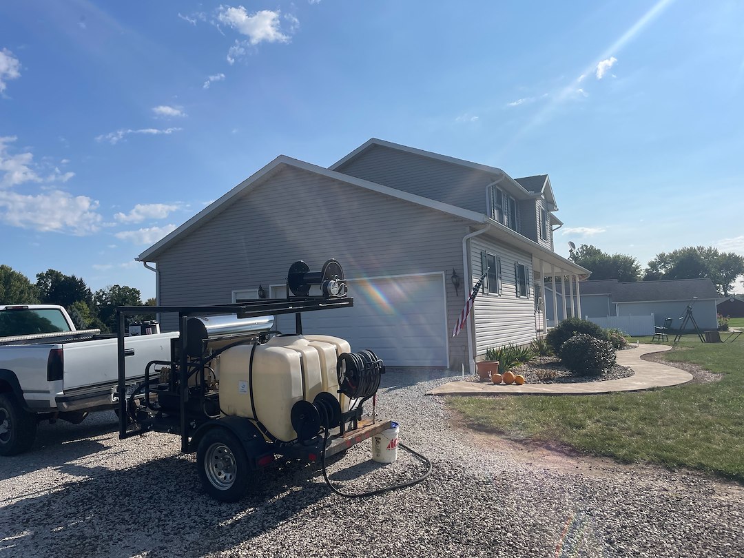 House Wash in Green